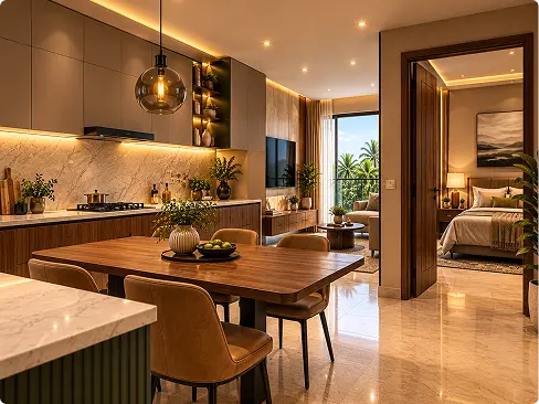 Living room with TV unit